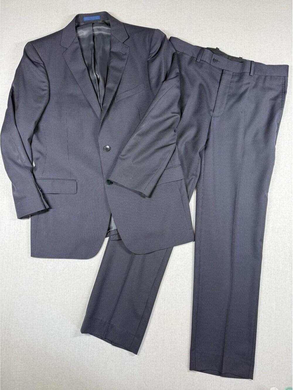 Paul Betenly Roberto‎ Suit 2 Piece Set 40R Gray 100% Wool Filarte Italy